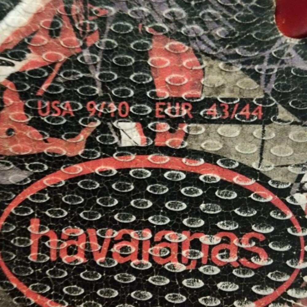 Size 9 Havianas Venom Flip Flops Mens - Picture 3 of 3